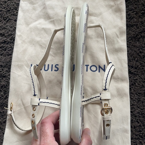 Louis Vuitton Damier Azur Sandal size 38 - Picture 9 of 12